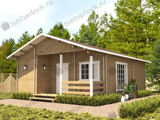 Дачный домик  Д-68 6х8м площадью 43.3 Дачный домик  Д-68