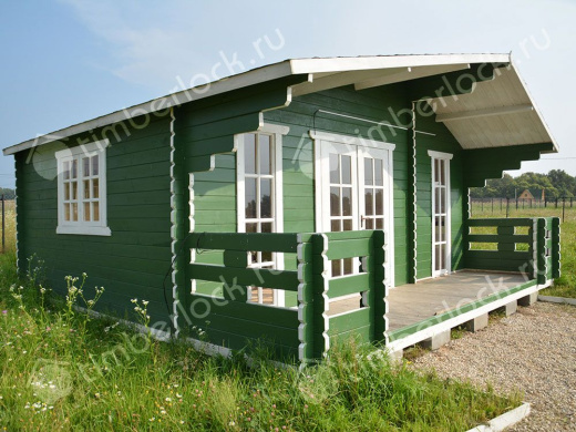 Дачный дом с верандой Д-645-2 