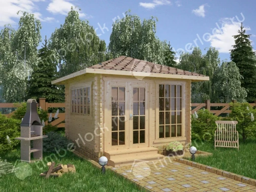 Застекленная беседка Б-3535 3.5х3.5м площадью 10.3 Застекленная беседка Б-3535