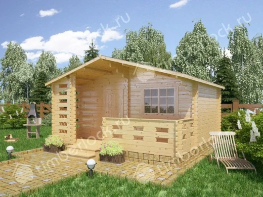 Небольшой дачный домик Д-535-2 5Х4.5м площадью 21.8 Небольшой дачный домик Д-535-2
