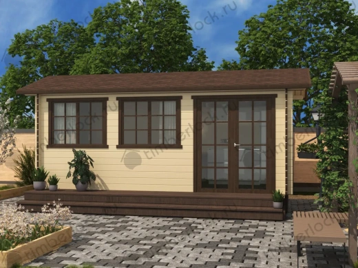 Садовый мини-домик 5,5х2,5 (С-5525) 