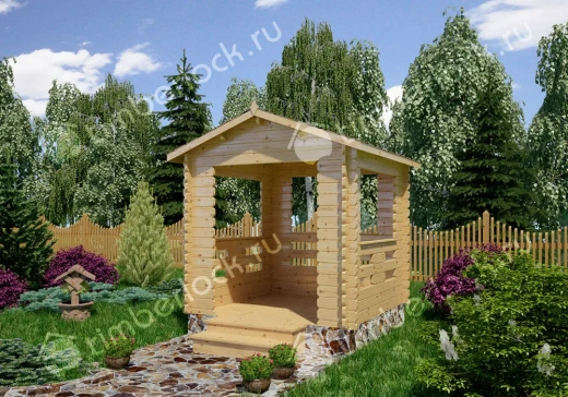 Беседка деревянная Б-2525 