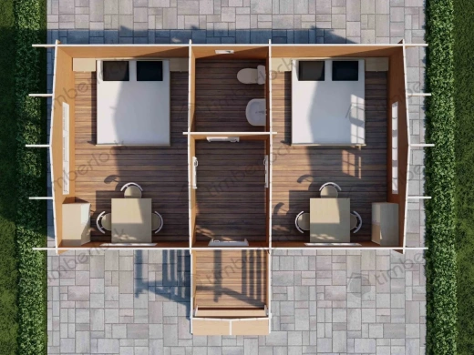 Дачный дом с крыльцом Д-4575  площадью  Дачный дом с крыльцом Д-4575