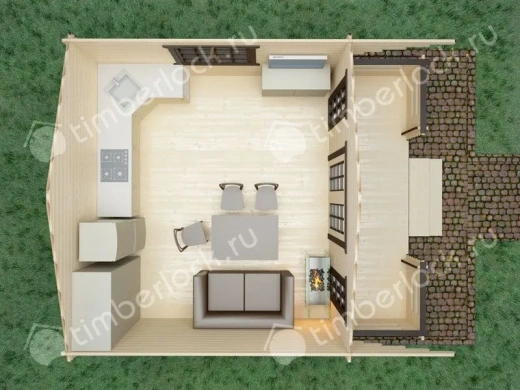 Летний дачный домик Д-545-2 