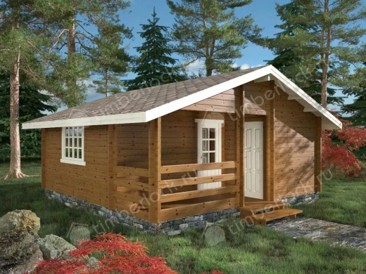 Дачная баня из бруса БА-66 