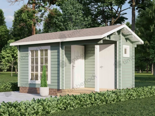 Садовый домик с санузлом С-35 5х3 м площадью 12.7 Садовый домик с санузлом С-35
