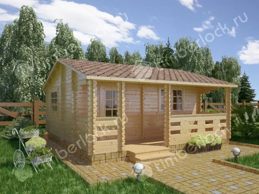 Дачный домик эконом-класса Д-645-1 6х5.8м площадью 30.9 Дачный домик эконом-класса Д-645-1