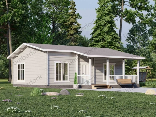 Дачный домик  9х6 с верандой Д-96  площадью  Дачный домик  9х6 с верандой Д-96
