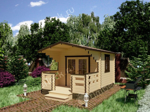 Садовый домик с верандой С-33-2 3х4.5 площадью 11 Садовый домик с верандой С-33-2