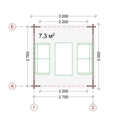 Беседка Б-33-3 