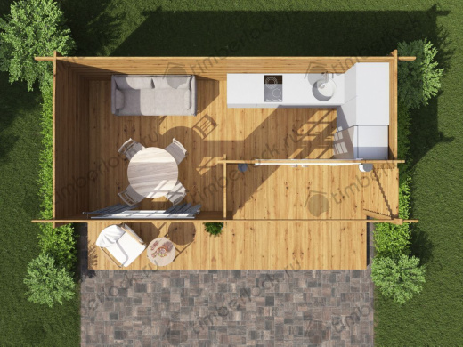 Беседка закрытая 6х3 С-63 