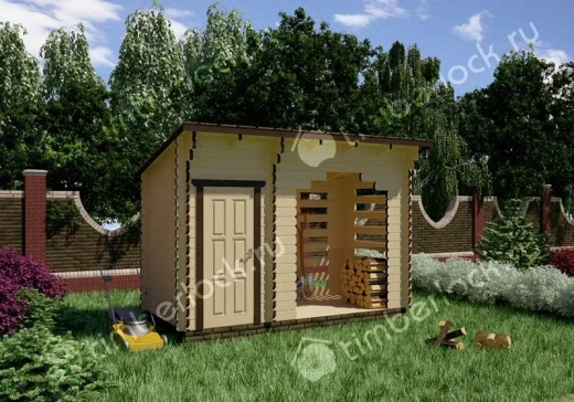 Хозблок из бруса Х-42-2 