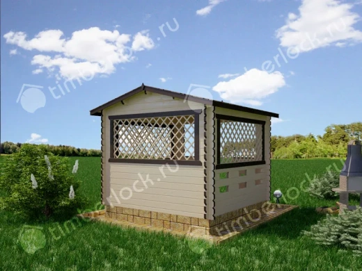 Беседка деревянная садовая Б-33-7 