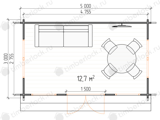 Беседка закрытая Б-35 
