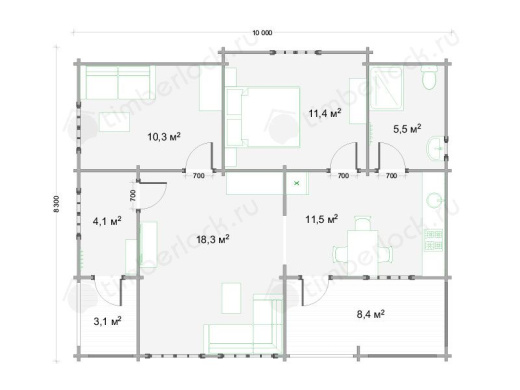 Проект дома шале Ш-810 
