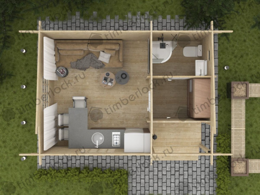 Садовый домик из минибруса С-554 