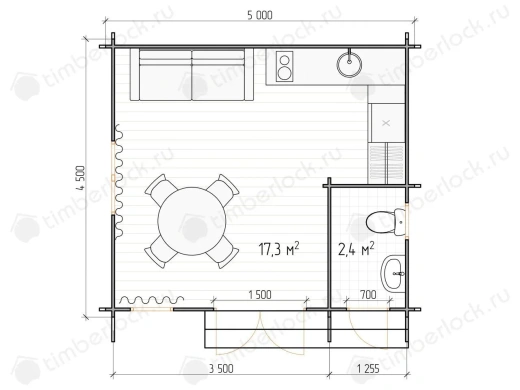 Садовый дом С-545-1 