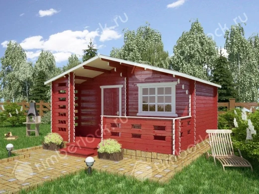 Небольшой дачный домик Д-535-2 5Х4.5м площадью 21.8 Небольшой дачный домик Д-535-2