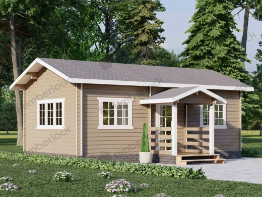 Дачный дом с крыльцом Д-4575  площадью  Дачный дом с крыльцом Д-4575