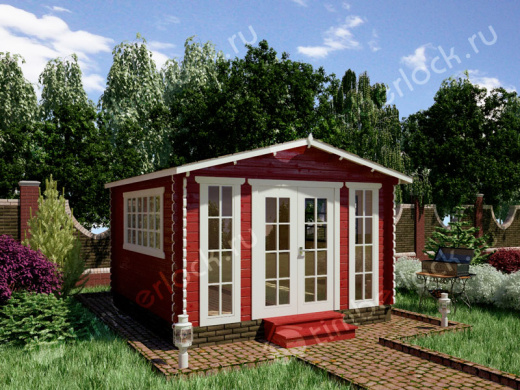 Беседка закрытая Б-44-3 4х4м площадью 13.8 Беседка закрытая Б-44-3