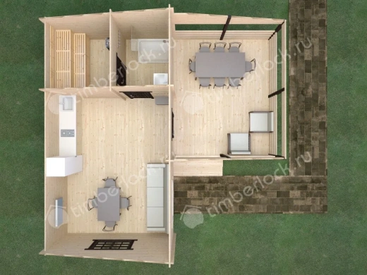 Дачная баня из минибруса  БА-877 