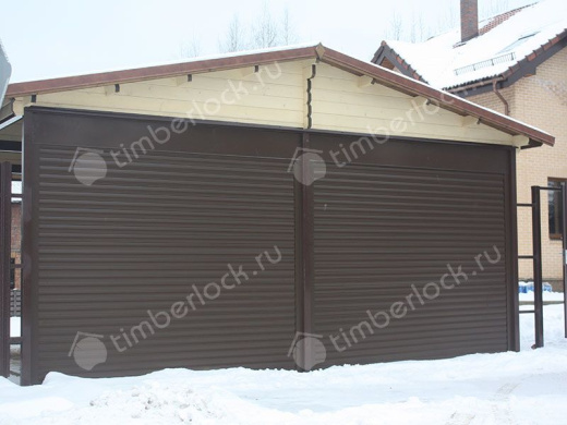 Деревянный навес для авто 6х6 (доска) 