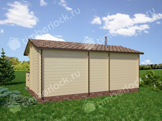 Садовая баня из бруса БА-256-1 