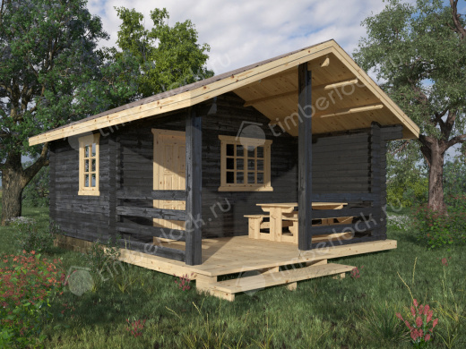 Кемпинговый домик КД-4656 4.6х5.6м площадью 24 Кемпинговый домик КД-4656