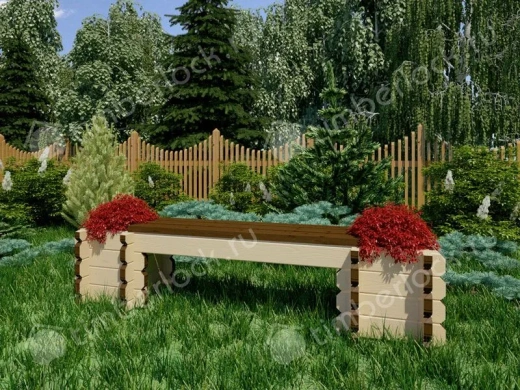 Скамейка 0.7м х 2.8м площадью  Скамейка