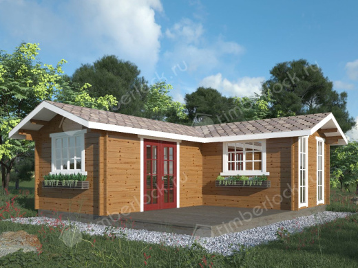 Садовый домик из бруса С-76 